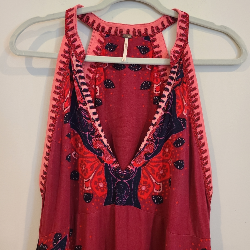 Free People Steal The Sun Printed Halter Mini Dress - Picture 3 of 9